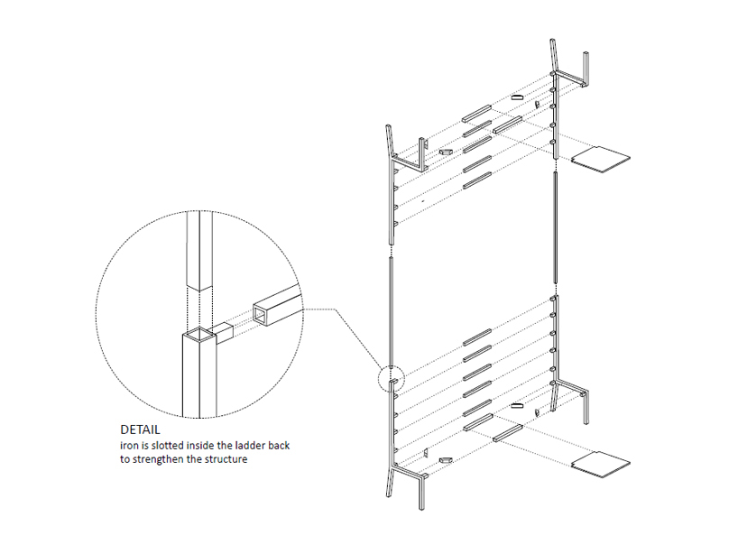 Connector  (dual gravity chair)