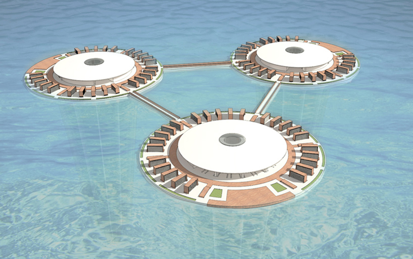 FUTURISTIC UNDERWATER COLUMBARIUM BUILDING