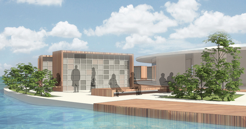 FUTURISTIC UNDERWATER COLUMBARIUM BUILDING