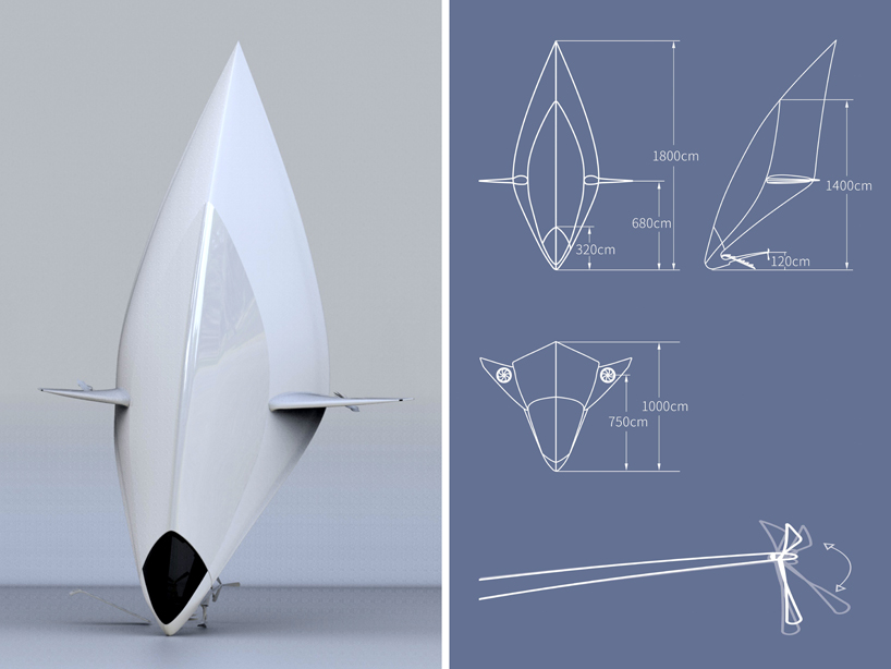 Sailboard in the sky