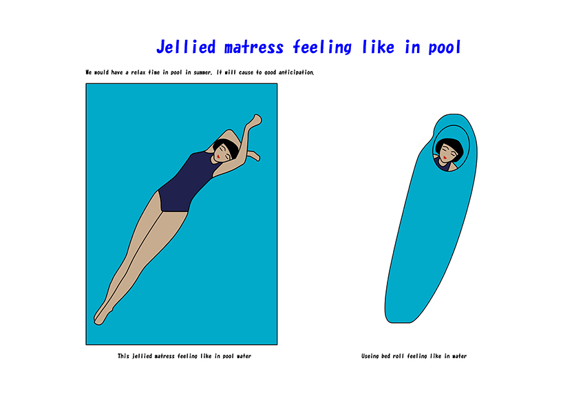 Jellied matress feeling like in pool