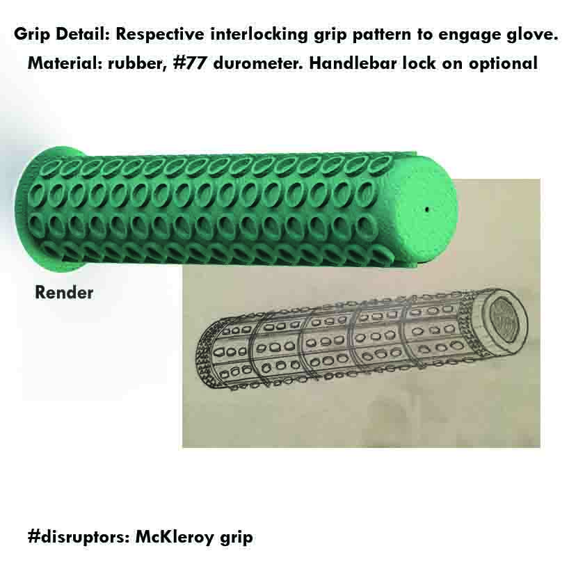 INTERLOCKING HANDLEBAR GRIP AND GLOVE