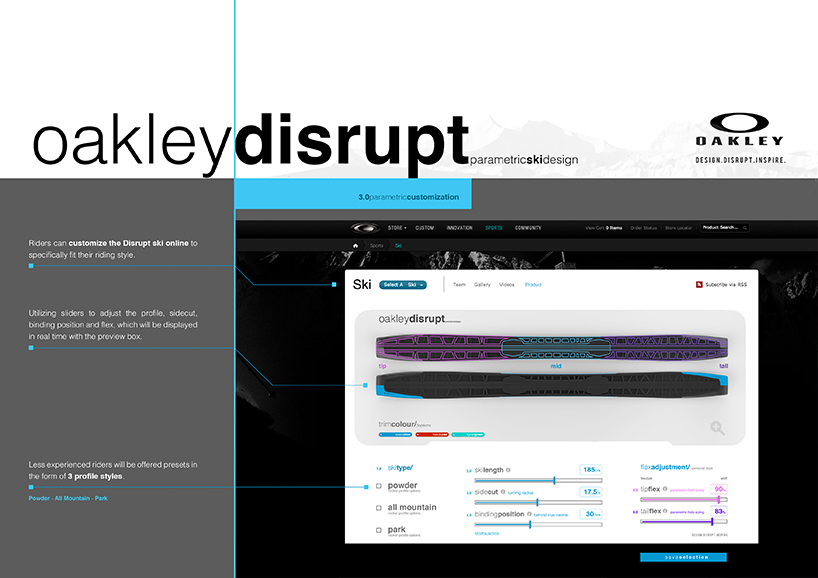 Oakley Disrupt - Parametric Ski Design