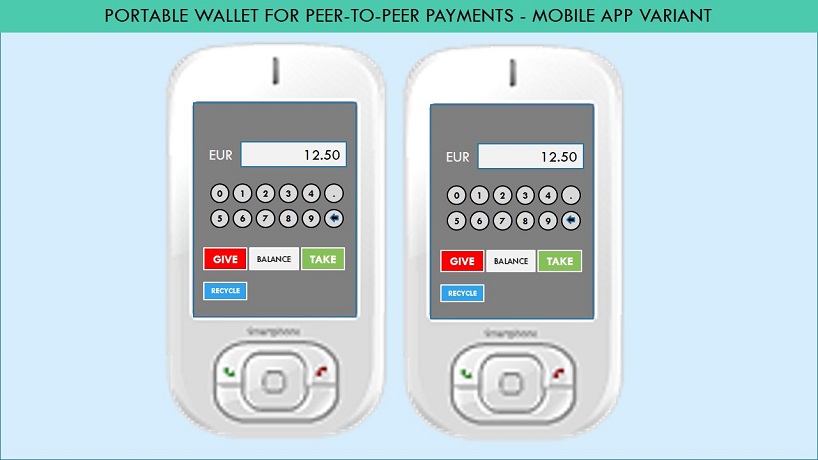 Kill Cash with Low cost portable wallet for peer-to-peer offline instant payments and receipts in regulated currencies using cryptography technologies