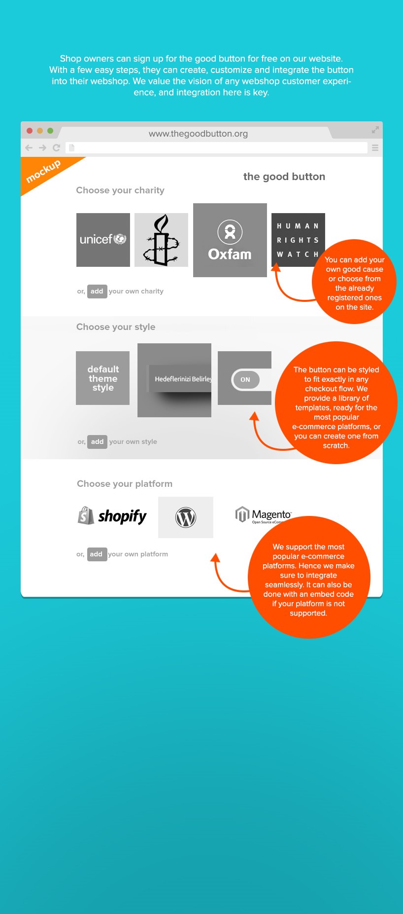 The good button - A charity jar for the digital economy