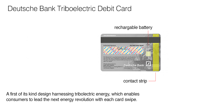 Triboelectric Debit Card