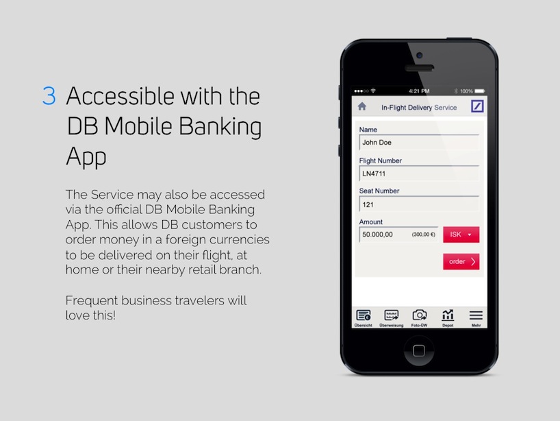 In-Flight Foreign Currency Service