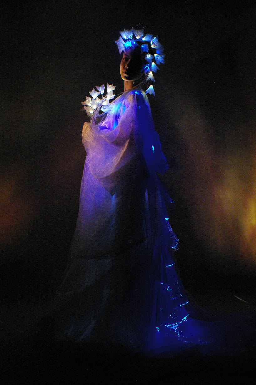 optical glow dress HAGOROMO series - Blue Moon 2014