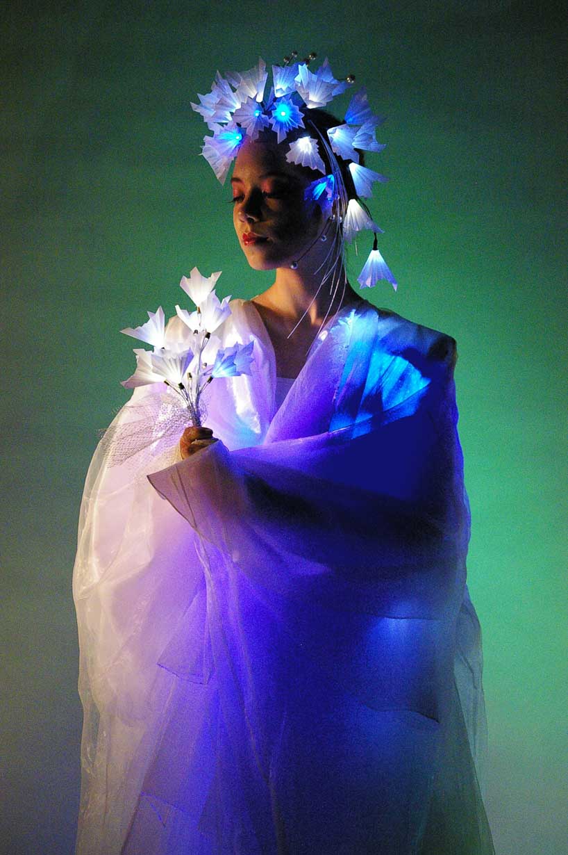 optical glow dress HAGOROMO series - Blue Moon 2014