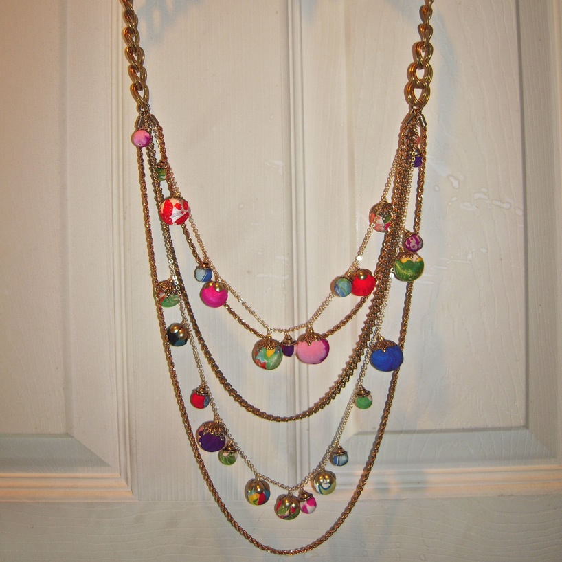 428 D Lab Shiho (ヴィンテージ着物玉アクセサリー）