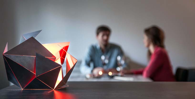 Folding Lamp Spreads Light on Interactive Art and Mass-Customization