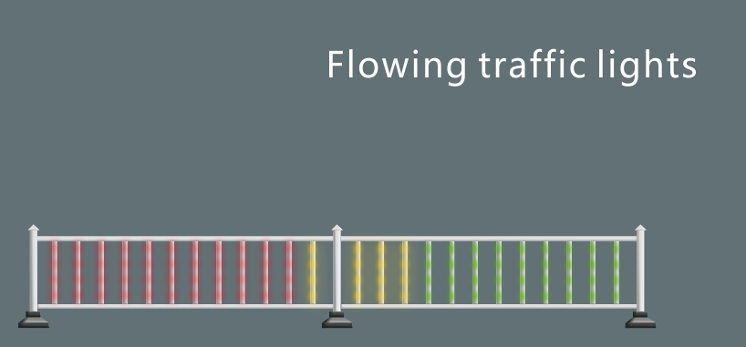 Flowing traffic lights