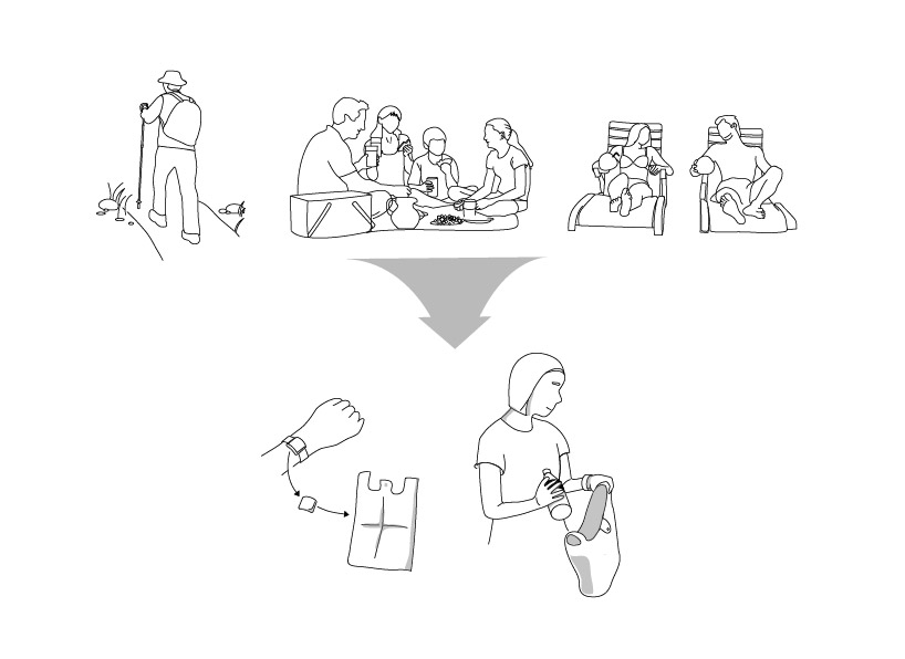 portable garbage bag 'nu:ta'