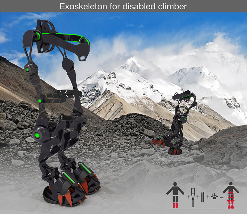 Exoskeleton for the disabled - climber