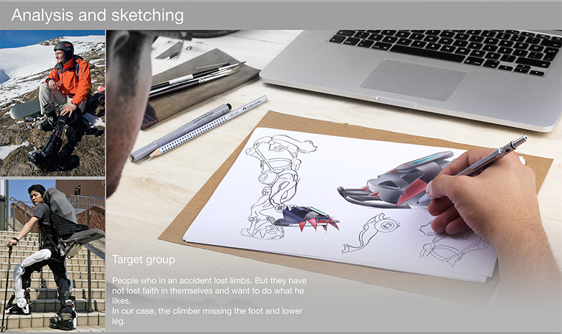 Exoskeleton for the disabled - climber