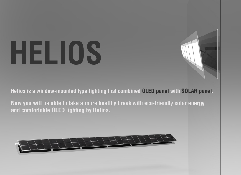 Helios, Solar energy OLED lighting