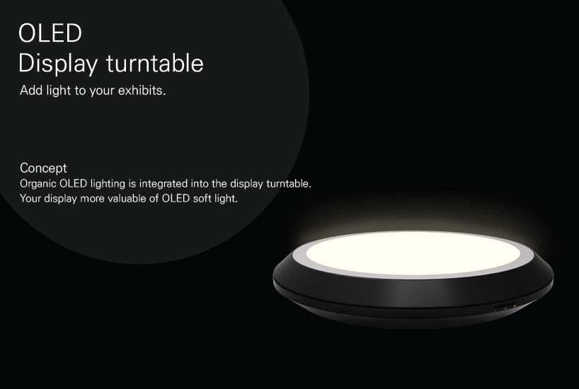 OLED Display turntable