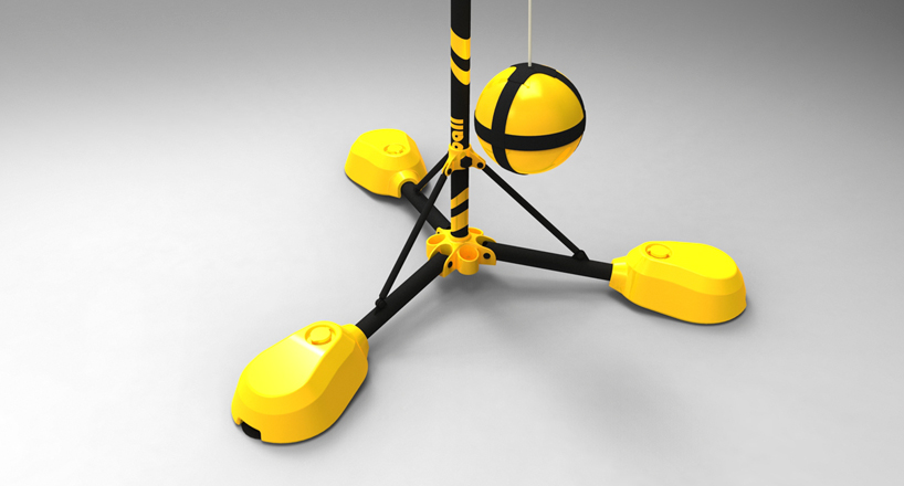 studio lama bogolog tetherball smart workout device designboom