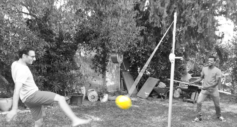 studio lama bogolog tetherball smart workout device designboom