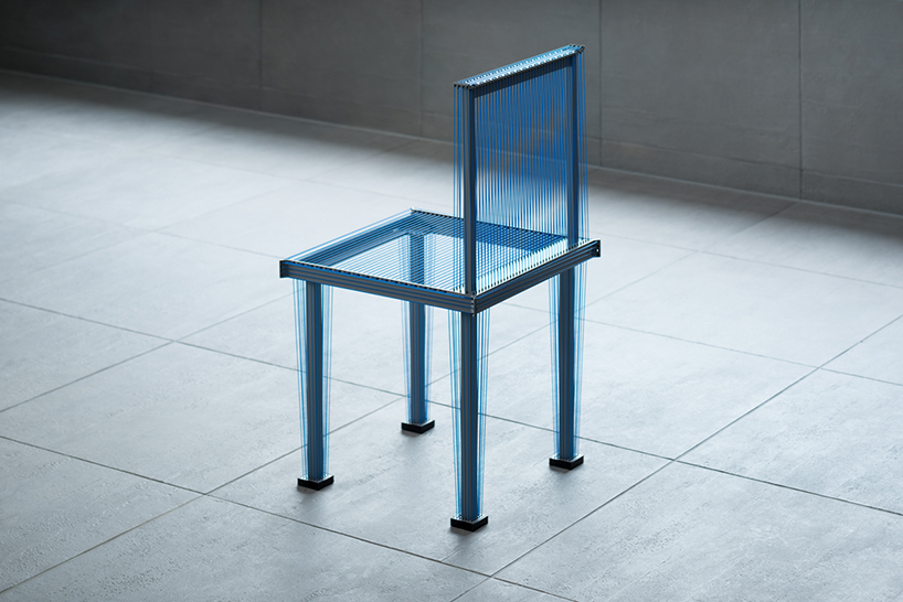 kazuhiro yamanaka creates colorful tennis-strings interior collection