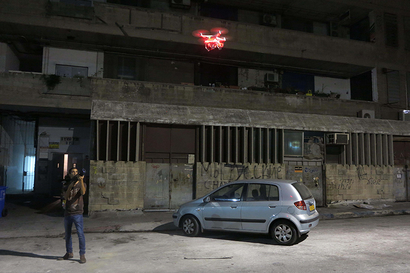 lasers meet drones in spaced out real-life space invaders at geekcon israel