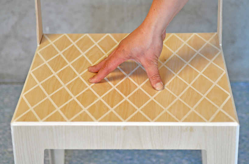 rombo - a light flexible wood chair by J.C. karich