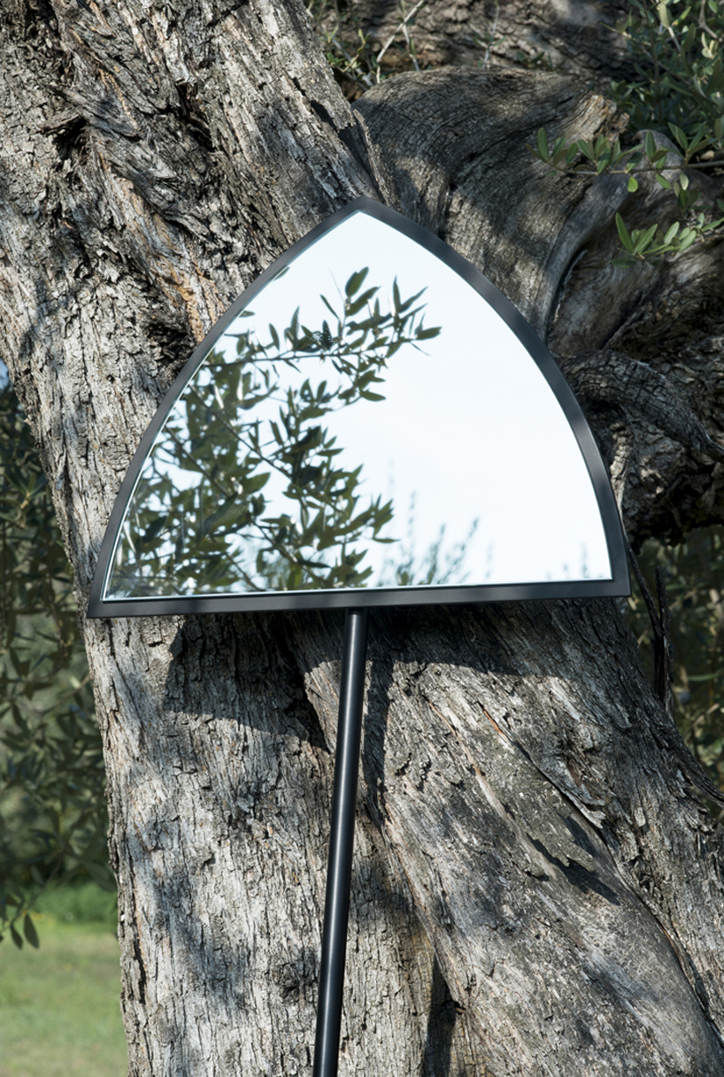 fabio meliota's excavating shovel mirrors pay tribute to joseph beuys