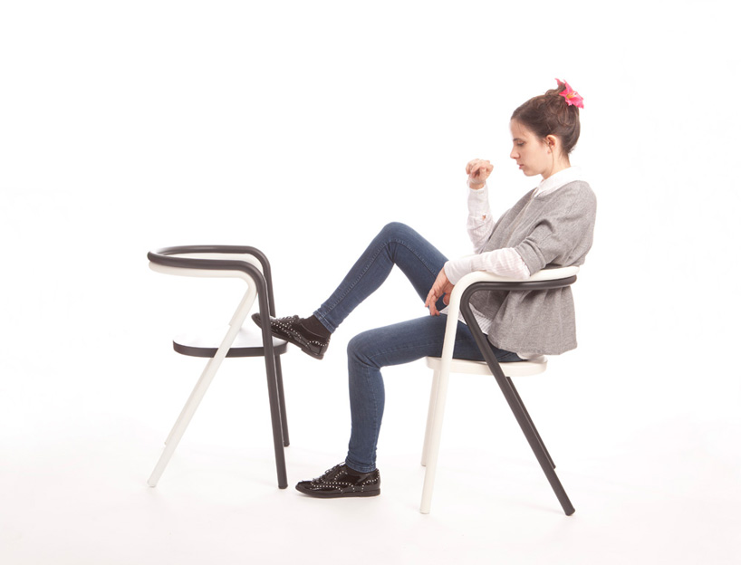 contrasting chair compositions constructed by bakery design
