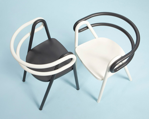 contrasting chair compositions constructed by bakery design