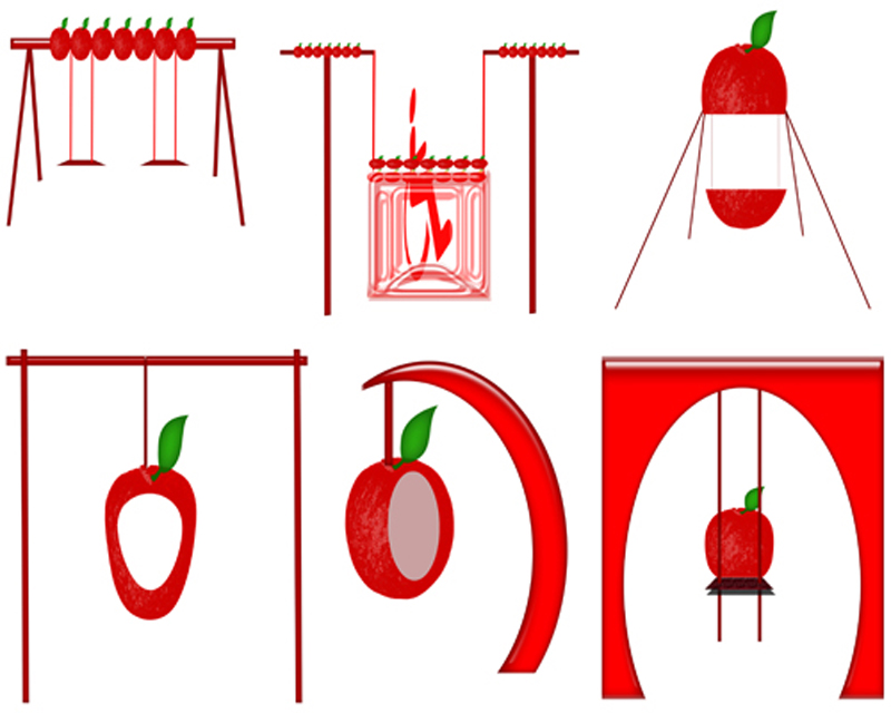 apple swing chair