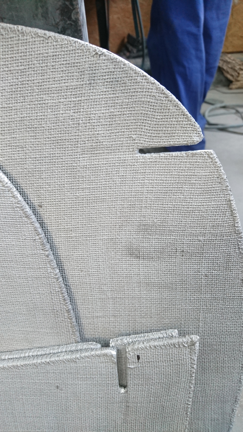 the tiss tiss chair uses a welding technique that evokes the appearance of textured denim