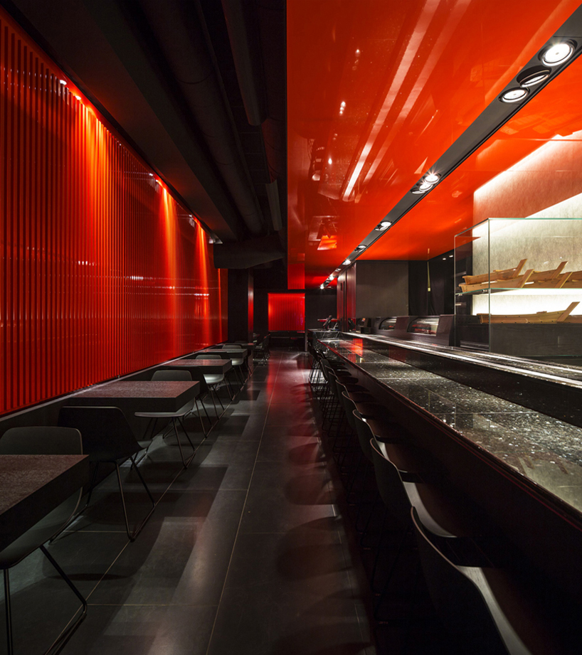 carlo berarducci architecture zensushi restaurant designboom