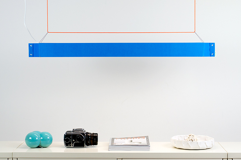 johannes kiessler shades numerouno LED using corrugated cardboard