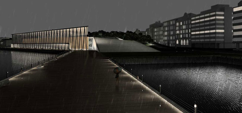 exarchitecture's guggenheim helsinki plays with light + transparency