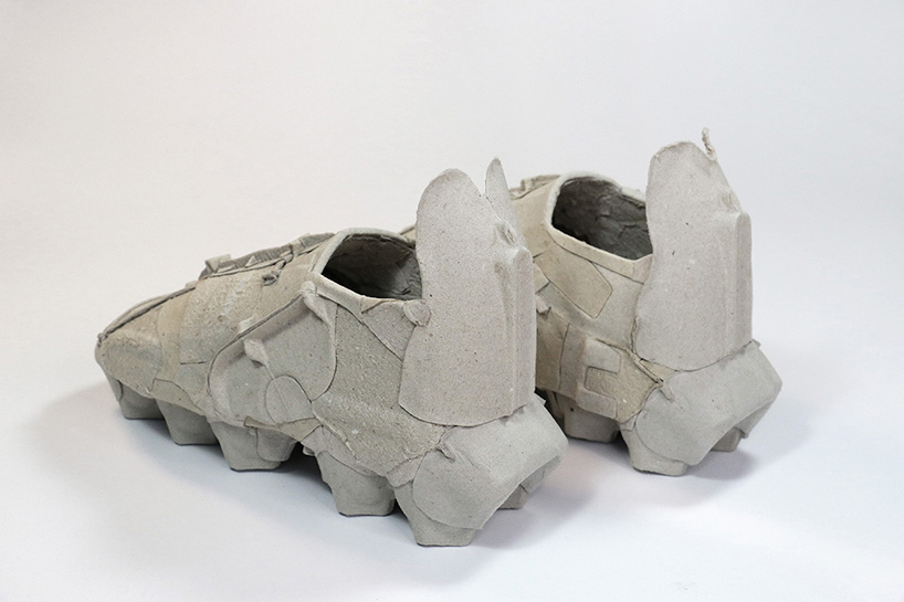 El diseño de Kibardin convierte cartones de huevos reciclados en zapatillas de deporte