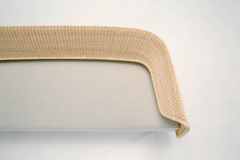 hiroomi tahara composes wrap sofa for yamakawa rattan