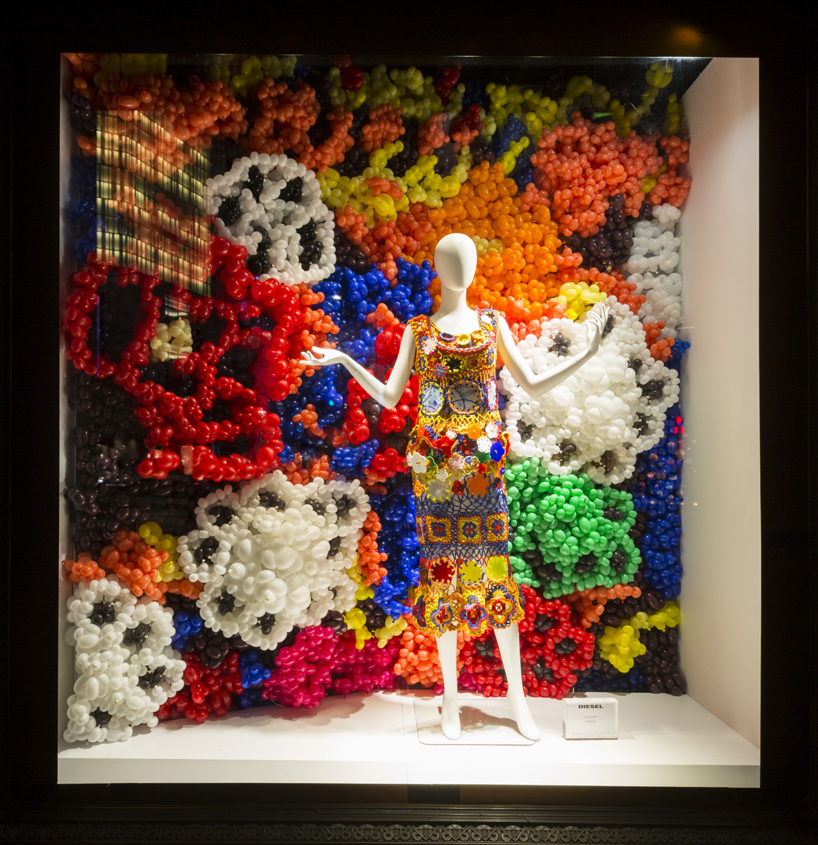 diesel 30th daisy balloon installation japan designboom 