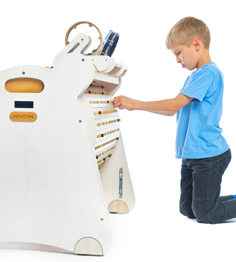 the 'musicon' instrument helps teach children creative composition, musicality + coding