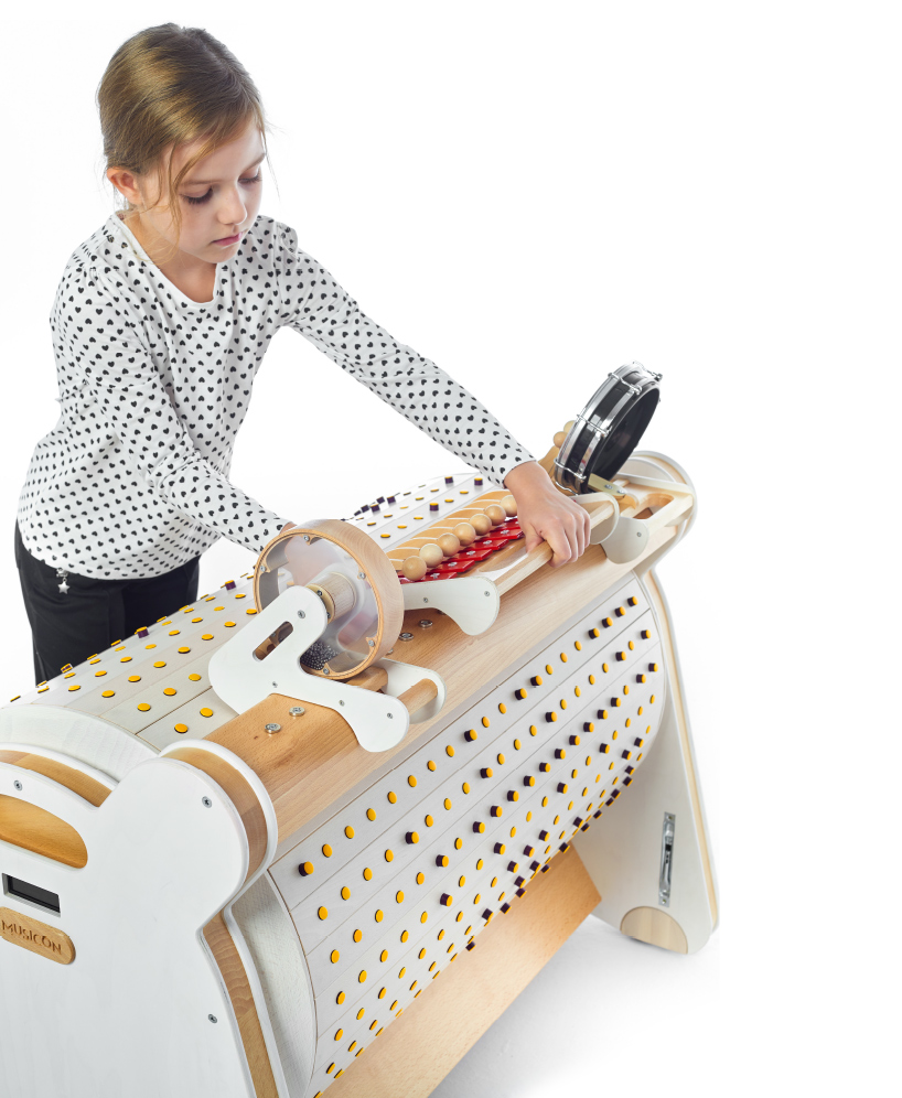 the 'musicon' instrument helps teach children creative composition, musicality + coding