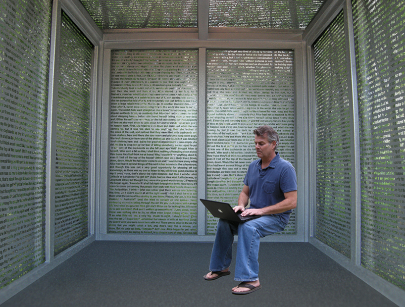 pre fabricated literaryum installation by michael jantzen