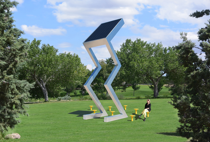 solar electric sculptures concept by michael jantzen
