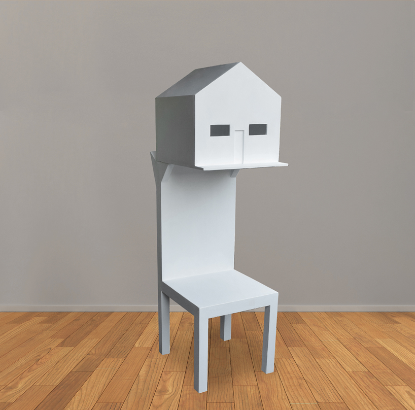 michael jantzen's sculptural chair shapes tiny house shelter for your head