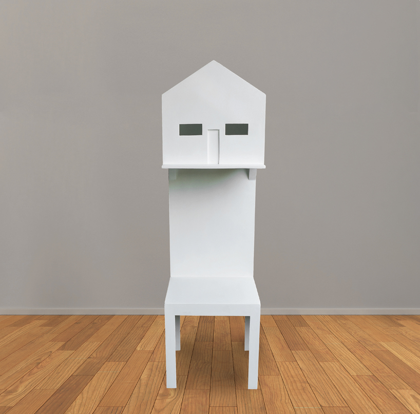 michael jantzen's sculptural chair shapes tiny house shelter for your head