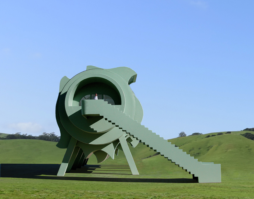 Cinco módulos giratorios se reconfiguran para formar las casas segmentadas interactivas del futuro