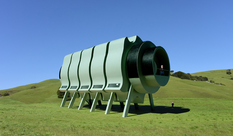 Cinco módulos giratorios se reconfiguran para formar las casas segmentadas interactivas del futuro