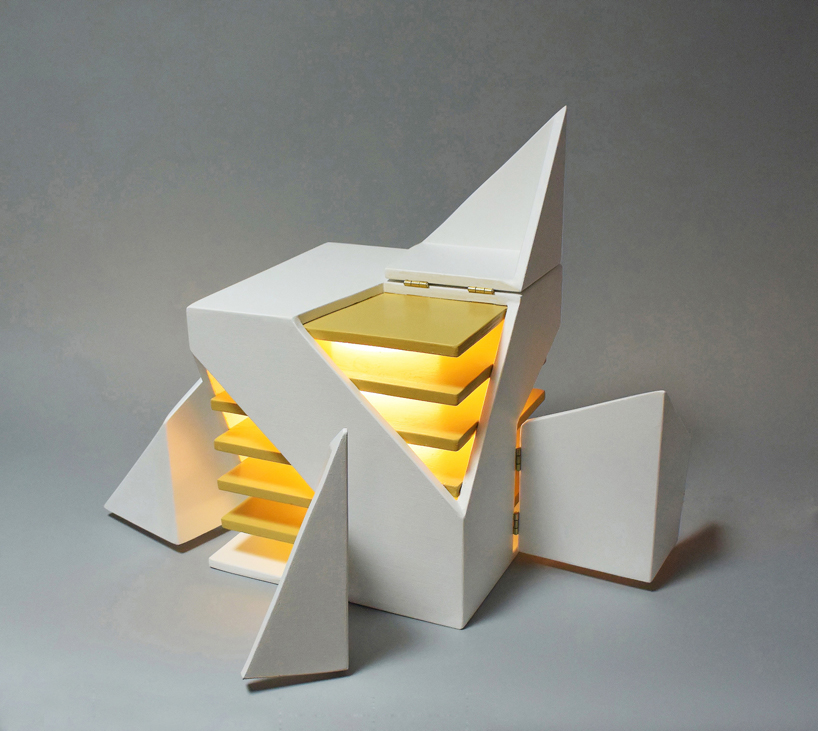 interactive foldable cube lamp