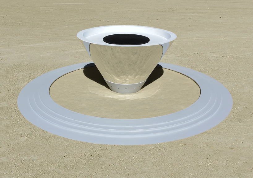 the interactive sand reflecting cone 1