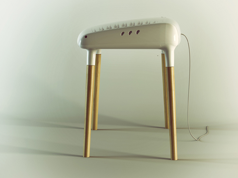 lockable co-working table by ZA architects