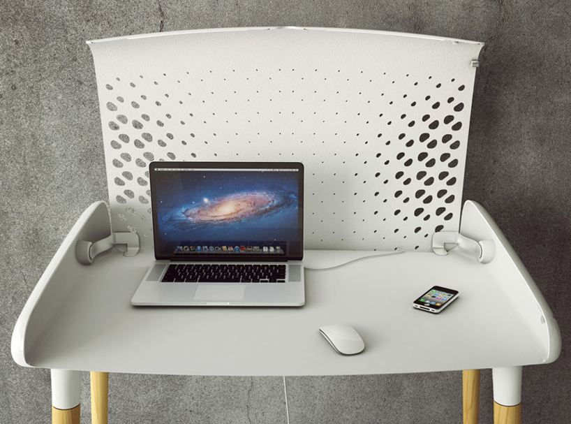 lockable co-working table by ZA architects