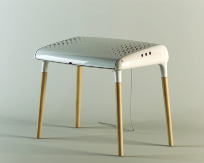 lockable co-working table by ZA architects